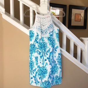Lilly Pulitzer Blue and White Mini Dress